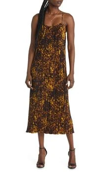 Rails | Ami Toritese Shell Print Plissé Slip Dress,商家Nordstrom Rack,价格¥518