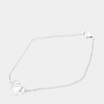 商品[二手商品] Cartier | Cartier Love 18K White Gold Bracelet 18.5,商家The Luxury Closet,价格¥9668图片