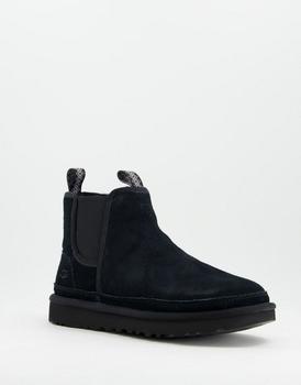推荐Ugg neumel sheepskin chelsea boots in black商品