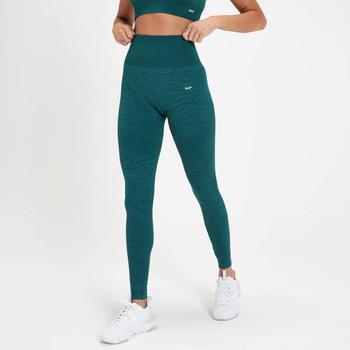 Myprotein | MP Women's Tempo Seamless Leggings - Deep Marine Blue Zebra商品图片,满$1享6.5折, 满折