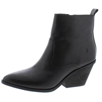 推荐Frye Womens Amado Solid Block Heel Ankle Boots商品
