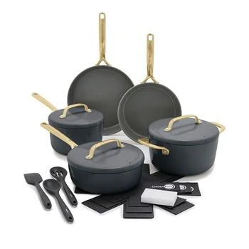 Greenpan | GP5 Champagne 8 Piece Ceramic Non-Stick Cookware Set with 3-Piece Utensil Set - 100% Exclusive,商家Bloomingdale's,价格¥4490