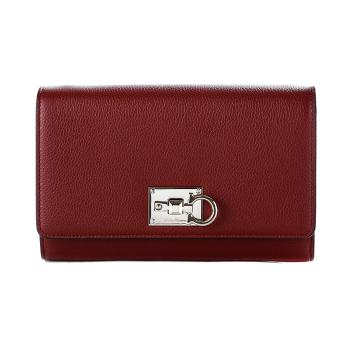 针扣菲拉格慕皮带, Salvatore Ferragamo | SALVATORE FERRAGAMO 女士酒红色金属卡扣单肩包 22-D881-727134商品图片 独家减免邮费