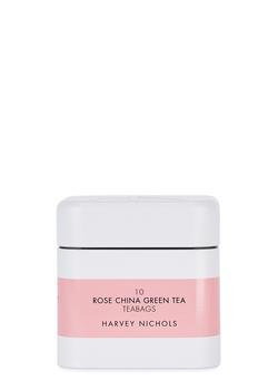 商品Rose China Green Tea Teabags x 10 - Small Tin图片
