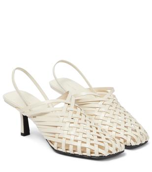 The Row | Woven leather mule sandals商品图片,