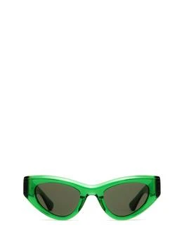 Bottega Veneta | Bottega Veneta Eyewear Straight Arm Cat-Eye Frame Sunglasses 