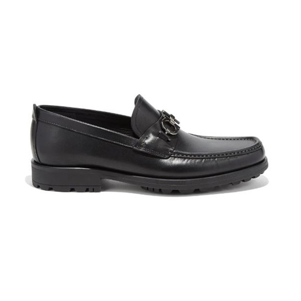 菲拉格慕男鞋板鞋, Salvatore Ferragamo | SALVATORE FERRAGAMO 黑色男士乐福鞋 02-A515-671792商品图片 独家减免邮费