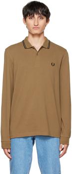 Fred Perry | Brown Twin Tipped Long Sleeve Polo商品图片,4.7折