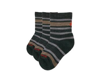 商品Hike Light Cushion Striped Crew Socks 3-Pack (Toddler/Little Kid/Big Kid)图片