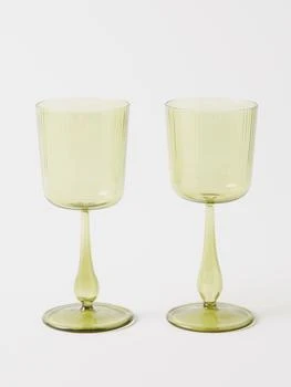R+D.LAB | Set of two Luisa ridged wine glasses,商家MATCHES,价格¥1360