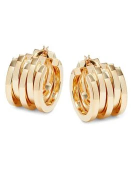 Saks Fifth Avenue | 14K Yellow Gold Huggie Earrings,商家Saks OFF 5TH,价格¥5244