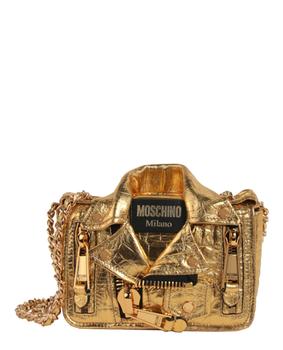 推荐Metallic Biker Leather Shoulder Bag商品