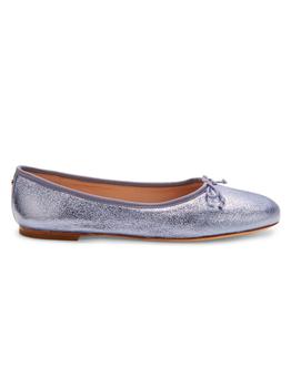 kate spade鞋, Kate Spade | Honey Metallic Leather Ballet Flats商品图片 5.4折