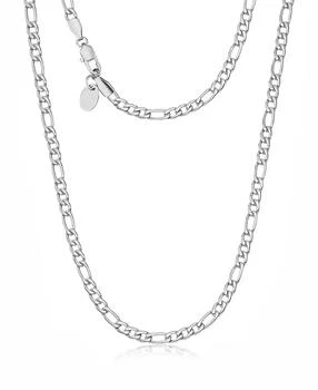 Rhona Sutton | Silver Stainless Steel 5MM Figaro Chain Necklace,商家Macy's,价格¥335