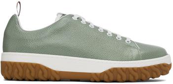 thom browne鞋低帮鞋, Thom Browne | Green Cable Knit Court Low-Top Sneakers商品图片 