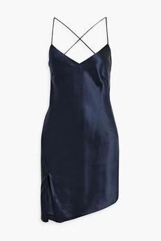 Michelle Mason | Silk-satin mini slip dress,商家THE OUTNET US,价格¥1072