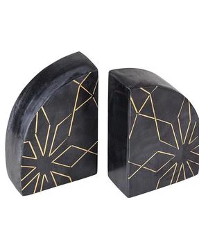 GAURI KOHLI | Enchant Black Marble Bookends, Set of 2,商家Bloomingdale's,价格¥471