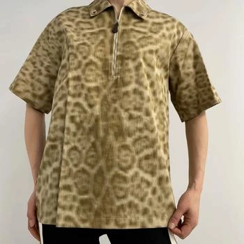 Burberry | Ladies Animal Print Short-sleeve Cotton Oversized Shirt 2.1折, 满$200减$10, 满减