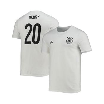 亚历山大王联名阿迪达斯, Adidas | Men's Serge Gnabry White Germany National Team Amplifier Name and Number T-shirt商品图片 7.9折