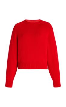 推荐High Sport - Women's Exclusive Knit Cotton-Cashmere Raglan Sweater - Red - XS - Moda Operandi商品