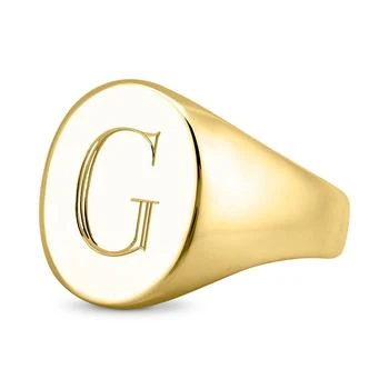 Sarah Chloe | Initial Signet Ring in 14K Gold-Plated Sterling Silver,商家Macy's,价格¥878