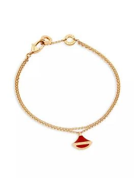 BVLGARI | Divas' Dream 18K Rose Gold & Carnelian Pendant Double-Strand Bracelet 独家减免邮费