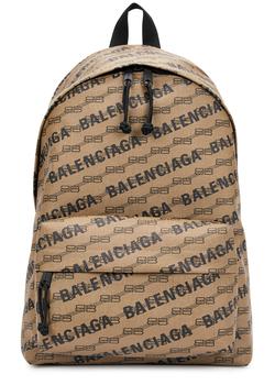 Balenciaga | Monogrammed coated canvas backpack商品图片,额外8.5折, 额外八五折