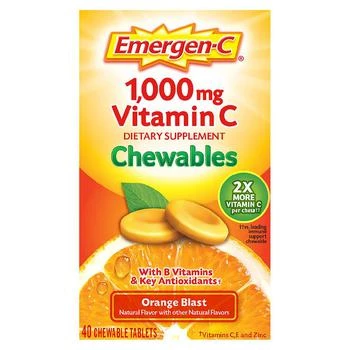 推荐Immune Support Chewable Tablet with 1000 mg Vitamin C & B Vitamins Orange Blast商品