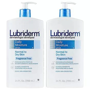 Lubriderm | Lubriderm Daily Moisture Body Lotion, Fragrance-Free, 24 oz., 2 pk.,商家Sam's Club,价格¥116
