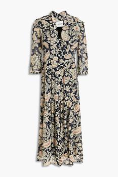 product Aline ruffle-trimmed printed georgette midi dress image