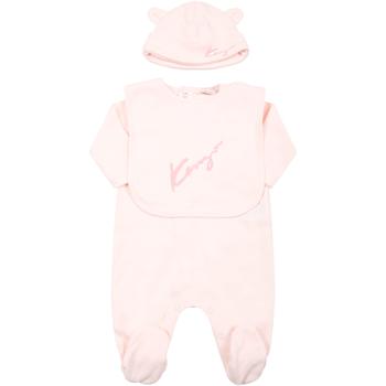 Kenzo | Kenzo Kids Pink Set For Baby Girl With Logo商品图片,