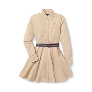 Ralph Lauren | Belted Cotton Chino Shirtdress (Big Kids),商家Zappos,价格¥518