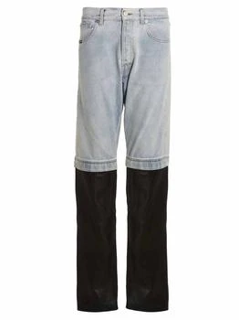 推荐VTMNTS 'Leather/Denim Jeans' trousers商品