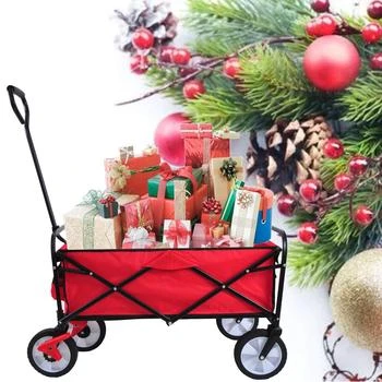 Simplie Fun | Folding Wagon Garden Shopping Beach Cart (Red),商家Premium Outlets,价格¥618