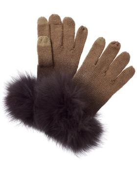 商品sofiacashmere Dip-Dye Cashmere Gloves图片