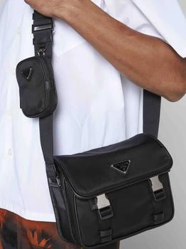 Prada | Logo-plaque Re-nylon satchel bag 独家减免邮费