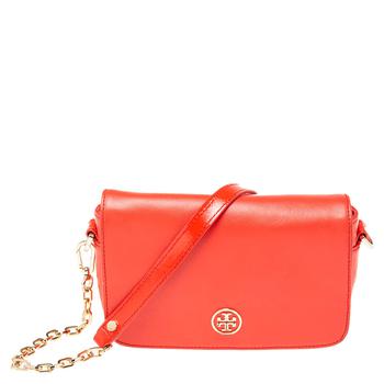 tory burch robinson, [二手商品] Tory Burch | Tory Burch Red Leather Robinson Crossbody Bag商品图片 4.3折