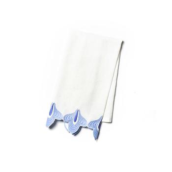 商品Iris Blue Sprout Trim Medium Hand Towel图片