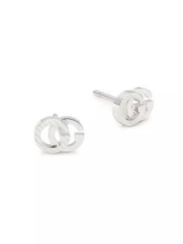 Gucci | GG Running 18K White Gold Stud Earrings,商家Saks Fifth Avenue,价格¥5840