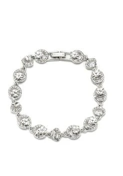 Givenchy | Silver Tone Round Crystal Flex Bracelet,商家Belk,价格¥343