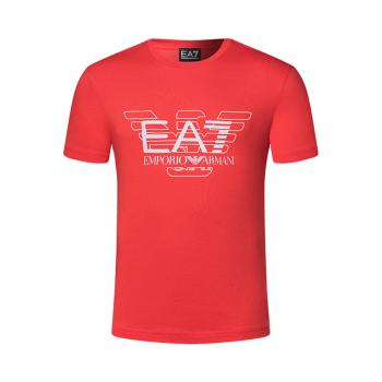 推荐EMPORIO ARMANI 男士红色圆领印花短袖T恤 3ZPT45-PJ30Z-1451商品