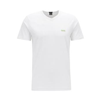 推荐HUGO BOSS 男士白色V领短袖T恤 TEEVN-50271056-100商品