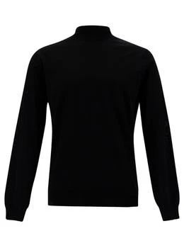 推荐Black Turtleneck With Long Sleeves In Wool商品