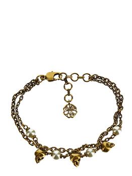 商品Pearl Skull Chain Bracelet图片