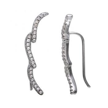 商品ADORNIA | Adornia Wave Ear Climber Earrings .925 Sterling Silver,商家Premium Outlets,价格¥186图片