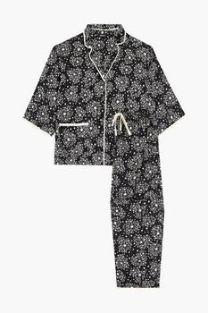 商品DKNY | Printed crepe de chine pajama set,商家THE OUTNET US,价格¥368图片