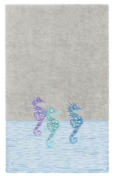 商品Linum Home Textiles | SOFIA Seahorse Embellished Turkish Cotton Bath Towel,商家Nordstrom Rack,价格¥286图片