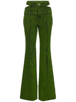 ANDERSSON BELL | Joean Double Waist Cotton Denim Jeans 5.4折×额外8.5折, 独家减免邮费, 额外八五折