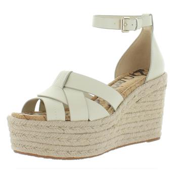 sam edelman margie女靴, Sam Edelman | Sam Edelman Womens Marietta Leather Wedge Espadrilles商品图片 1.3折