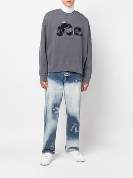 推荐PALM ANGELS MEN PA PATCHWORK RIPPED BEAR CREW商品